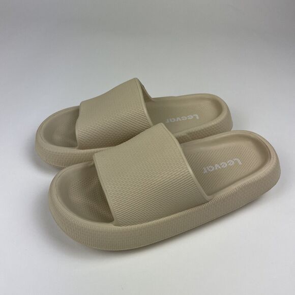 Leevar Tan Slides - Women's Size 6 - Comfortable and Stylish Sandals - Picture 2 of 4